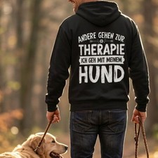 Herren Hoodie Hund Spruch