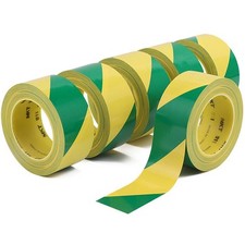 Absperrband 30M Flatterband Warnband Signalband Gelb Grün Trassenband Sperrband