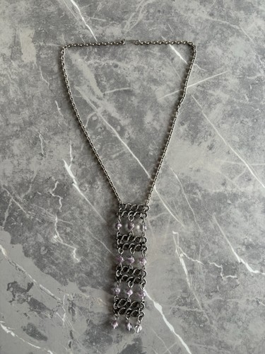 Vintage statement kette silber - vintage, statement-kette