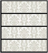 Wallario Aufkleber Möbelfolie Ikea Malm 4 Schub Königliche Schnörkelei weiß