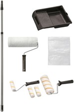 Bodenmeister Malerset Renovieren Standard, (Set, 10-St., Farbroller, Teleskopsta