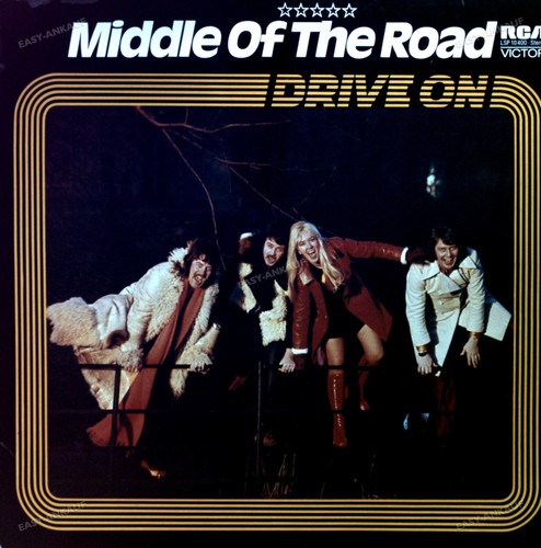 Middle the road - of,