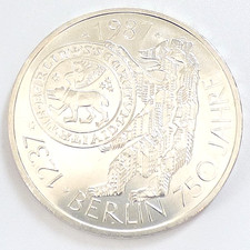 10 DM, Silber, 750 Jahre Berlin, 1987 J, BRD (1206)