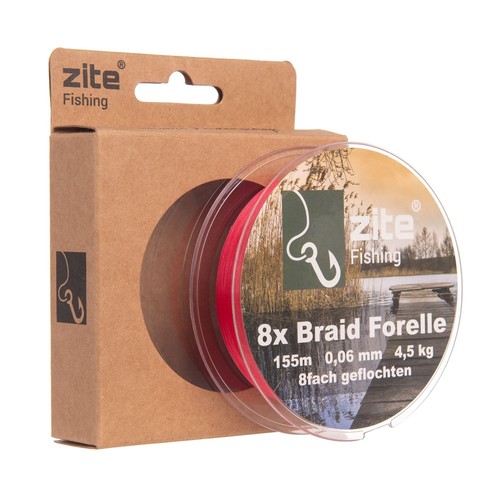 Geflochtene schnur forelle - 8x,