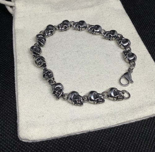 Totenkopf kopf gliederarmband - kopf,