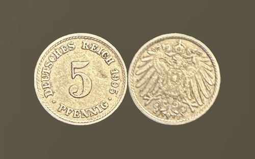Pfennig 1905 deutsches - 5,