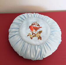 Kissen Sofakissen rundes Kissen. Vogelmotiv. 60/70 Jahre Still.