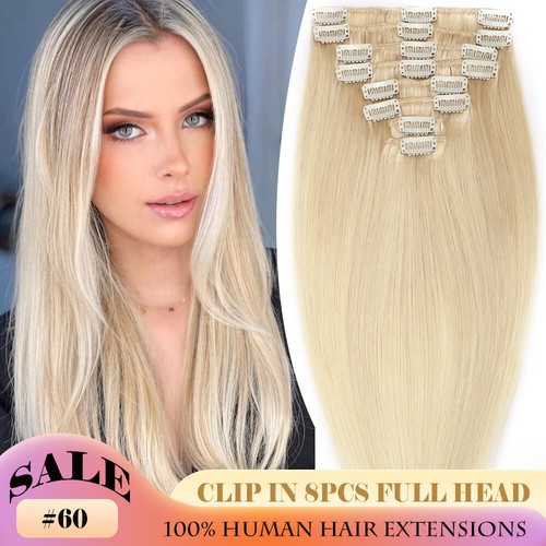 Blond echthaar clip hair - echthaar,