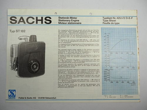 Sachs st102 stationärmotor - sachs,