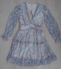 Shein Damen geblümtes Kleid mit Rüschen Cut out Details am Rücken Gr. S NEU