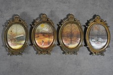 4 Seidenbilder4  Jahreszeiten