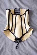 Latex Halskorsett Weiß