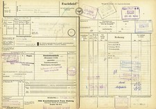 Frachtbrief DDR 1955 VEB