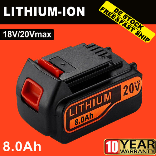 18v für black decker - 8,0, ah