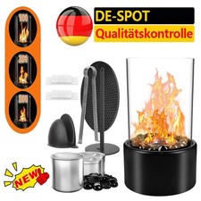 Tischkamin 2 Brennkammern Kamin Tischfeuer Bioethanol Dekokamin Indoor & Outdoor