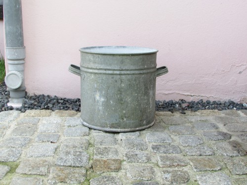 Alter zinkkübel zinktopf topf - zinktopf,
