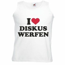 Tank Top I LOVE DISKUS WERFEN