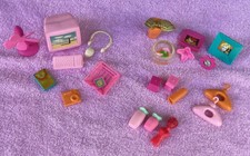 Barbie Puppen Zubehör Konvolut Büro PC mit Tastatur u. Maus/Haus Deco Mattel