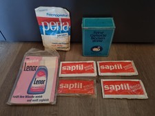 Waschmittel Produkte Vintage/ Lenor /  Perla / saptil Wasch activum / Schwan / 