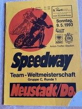 Programmheft Speedway Team WM Neustadt Donau 1993 Rennprogramm
