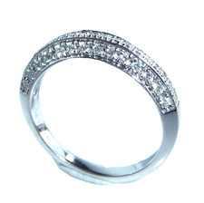 Ring 375 Weißgold 075ct