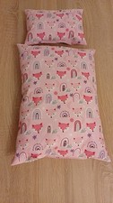 2 Kissen Puppenbettwäsche