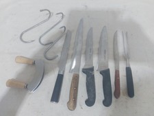 Profi-Fleischermesser-Set, 10-teilig , mit  Tranchiergabel ; Hacken