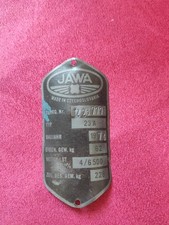 Jawa Typenschild Blechschild
