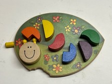 Puzzle Raupe Holzspielzeug Selecta Formen Figuren 