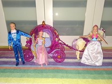 🎠MATTEL BARBIE KEN pferd funktion läuft kutsche aus sammlung paket set RAR🎠