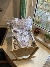 Antike Puppenwiege Holz