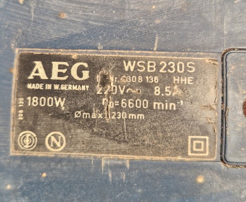 Winkelschleifer aeg wsb 230 - winkelschleifer,