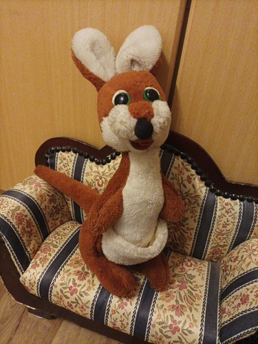 Vintage känguru plüschtier - känguru,