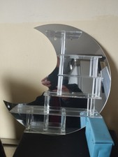 Setzkasten , halb Mond - Spiegelglas , Plastik