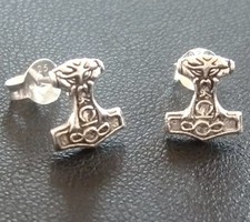 Thors Hammer Ohrstecker Echt