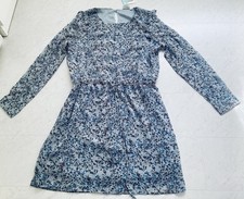 Blue Motion Chiffon-Kleid