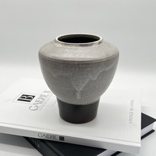 Signierte Karl Jüttner Keramik Vase • Vintage • Studiokeramik • Bauhaus Stil