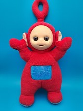 Plüsch Teletubbies Po ca. 37cm Schlafaugen rot Stofftier gut