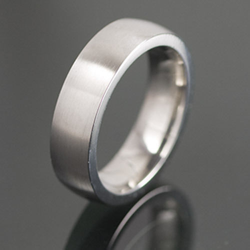 Titan ring basic gewölbt - titan,