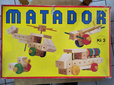 Matador, Holzspielzeug, Ki 3, Holzbaukasten, vintage, mit Verpackung, 160 Teile