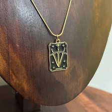 Retro Urteil Tarotkarte