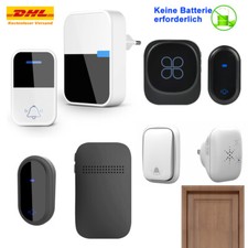 Batterielose Wasserdicht Türklingel Funkklingel Funk Set Schnurlos Türklingel