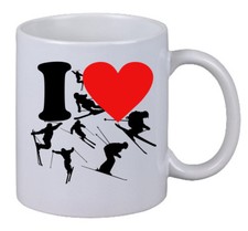 Kaffee tasse love ski - "i,