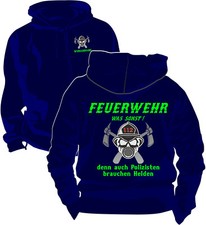 Freiwillige Feuerwehrjacke Kapuzenjacke FFW Jugend Feuerwehr Logo T-Shirt 43