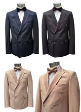 Zweireiher Herren Anzug Tailliert mit Fliege*19B*