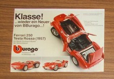 Seltene Werbung BURAGO Ferrari 250 Testa Rossa (1957) 1981