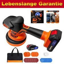 Poliermaschine 21V Akku 150mm Polierer Auto Schleifmaschine Set mit 2x Batterie