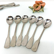 WMF Englisch Spaten Besteck Cromargan 6 Eierlöffel - kleine Löffel 12 cm