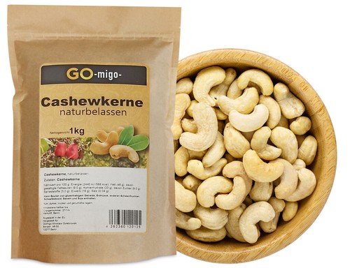 1kg cashewkerne ganz frisch - cashewkerne,