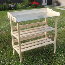 Holztisch gartenarbeitstisch - holztisch,